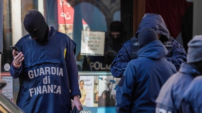 In Italien sind Ermittler gegen mutmaßliche Unterstützer der Hamas vorgegangen.  (Foto: Claudio Furlan/LaPresse via AP/dpa)