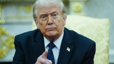 US-Präsident Donald Trump kündigt weitere Angriffe auf den Iran an. (Foto: Kay Nietfeld/dpa)