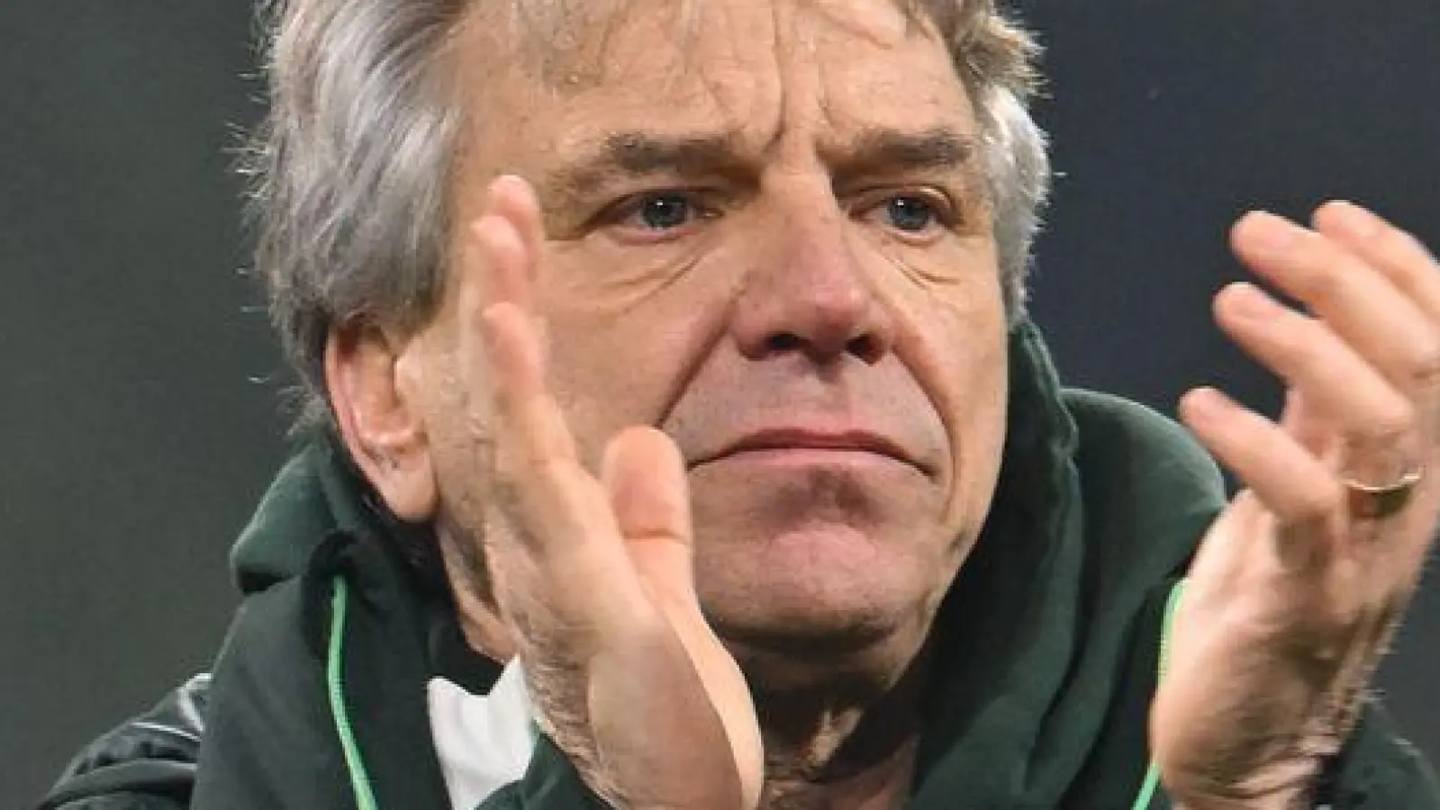 Wie lange noch Trainer in Bremen? Horst Steffen nach dem 1:1 gegen Borussia Mönchengladbach. (Foto: Carmen Jaspersen/dpa)