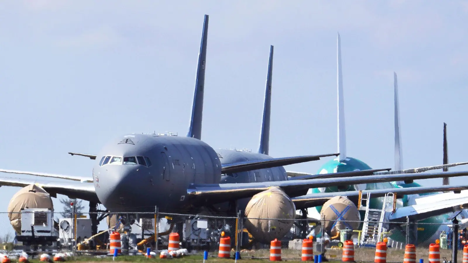 KC-46-Tankflugzeuge der USA sollen künftig nicht mehr einfach so für die Nato abrufbar sein. (Archivbild) (Foto: Ted S. Warren/AP/dpa)
