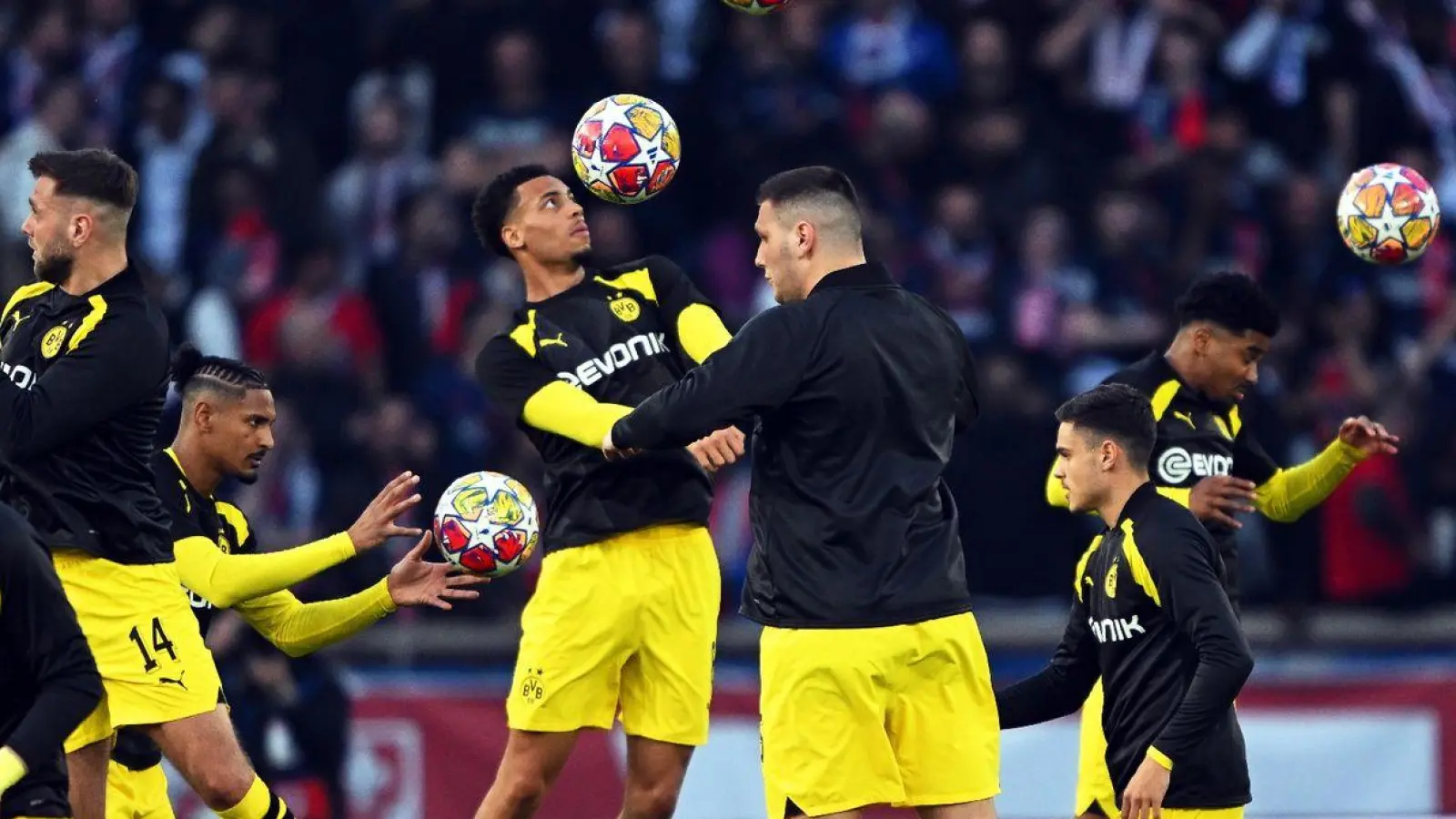 Der BVB geht in Paris mit der gleichen Startelf wie im Hinspiel auf den Platz. (Foto: Robert Michael/dpa)