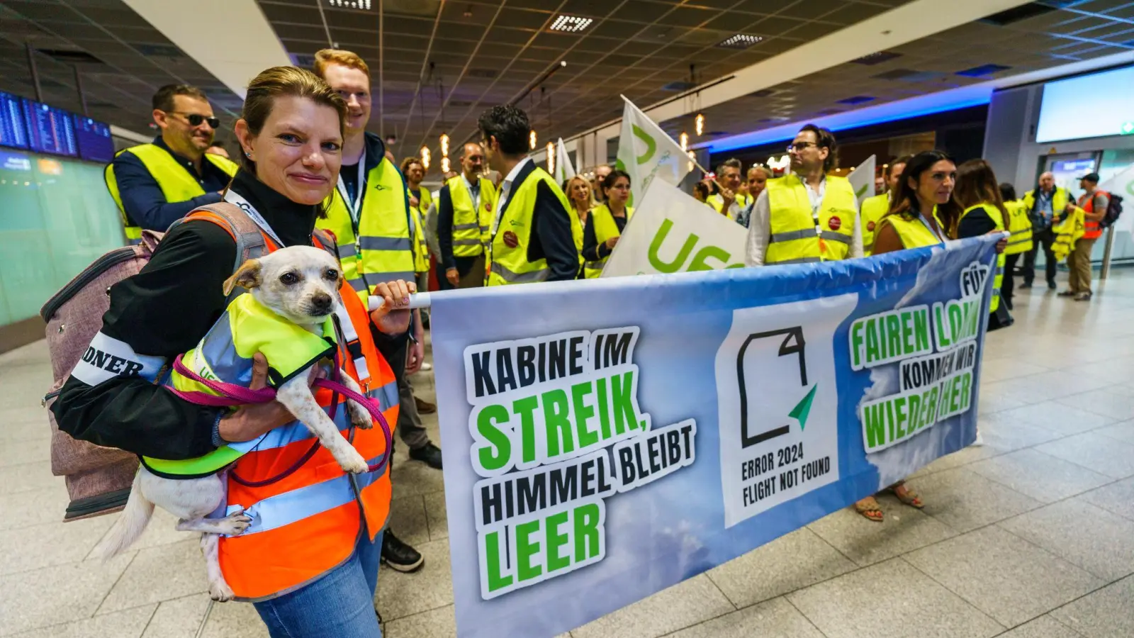 Der Streik beim Ferienflieger Discover geht weiter. (Foto: Andreas Arnold/dpa)