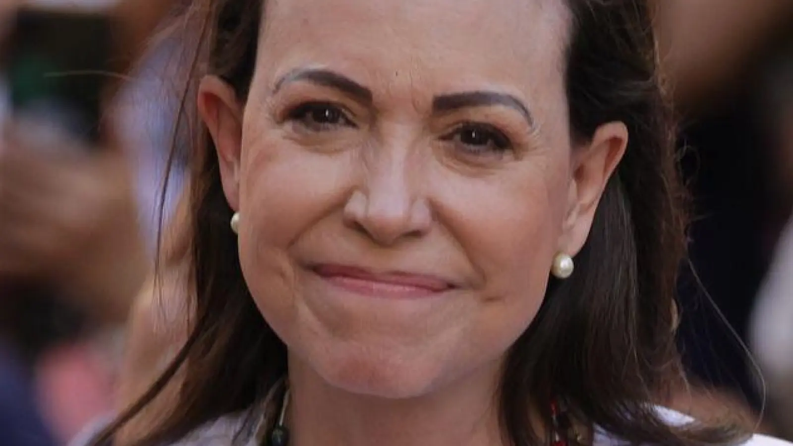 Es ist weiter unklar, ob María Corina Machado zur Nobelpreisverleihung nach Oslo kommen kann. (Archivbild) (Foto: Jesus Vargas/dpa)