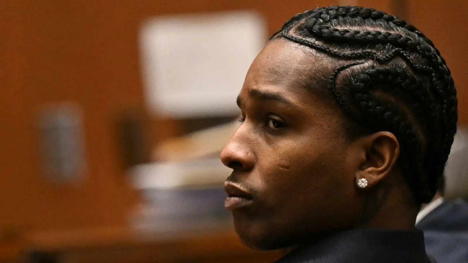 Steht aktuell vor Gericht: US-Rapper Asap Rocky. (Archivbild) (Foto: Patrick T. Fallon/AFP Pool via AP/dpa)