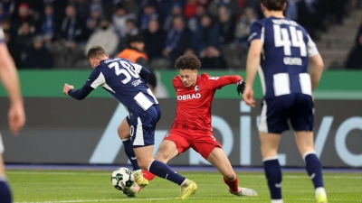 Freiburgs Derry Scherhant spielte bis zum Sommer bei den Berlinern.  (Foto: Andreas Gora/dpa)
