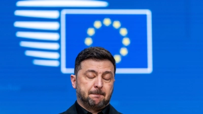 Der ukrainische Präsident Wolodymyr Selenskyj will ein genaues Datum für einen EU-Beitritt seines Landes. (Archivbild) (Foto: Michael Kappeler/dpa)