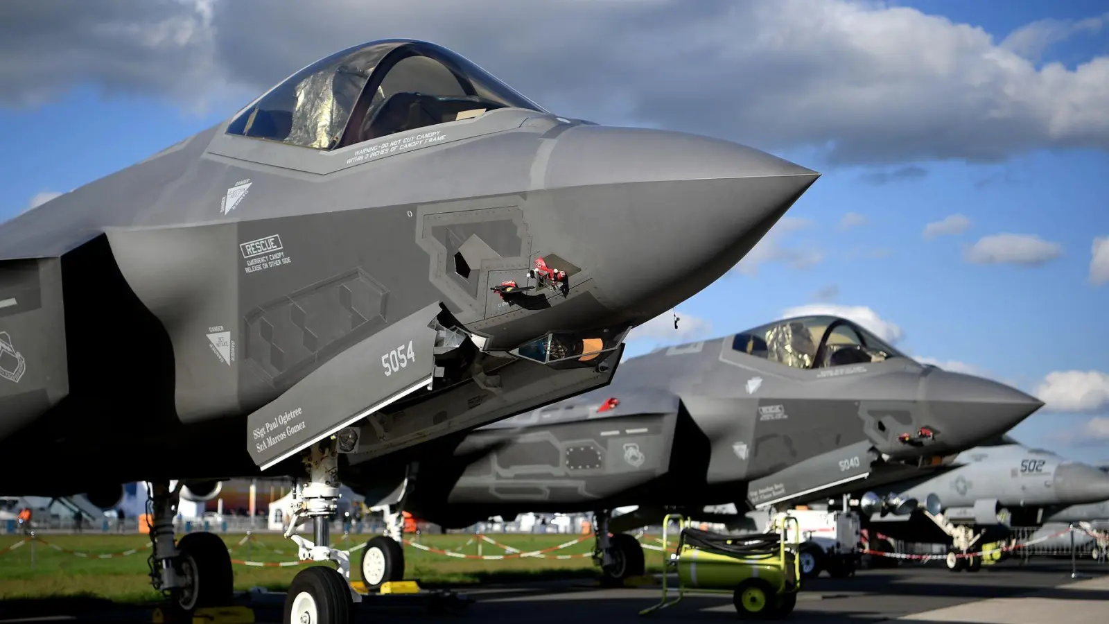 Die F-35 vom US-Rüstungskonzern Lockheed Martin gilt als modernstes Kampfflugzeug der Welt. (Archivbild) (Foto: Britta Pedersen/dpa-Zentralbild/dpa)
