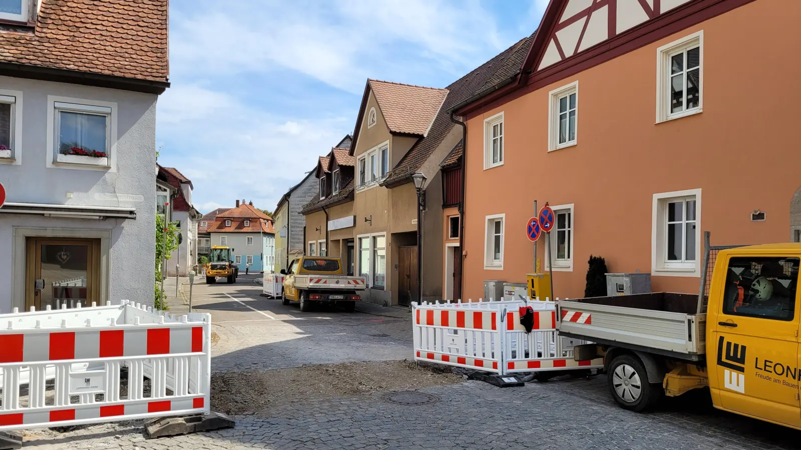 Die Sanierung der Johanniterstraße hat begonnen. Erste Arbeiten finden nun in der Brenckgasse/Johanniterstraße statt. (Foto: Nina Daebel)