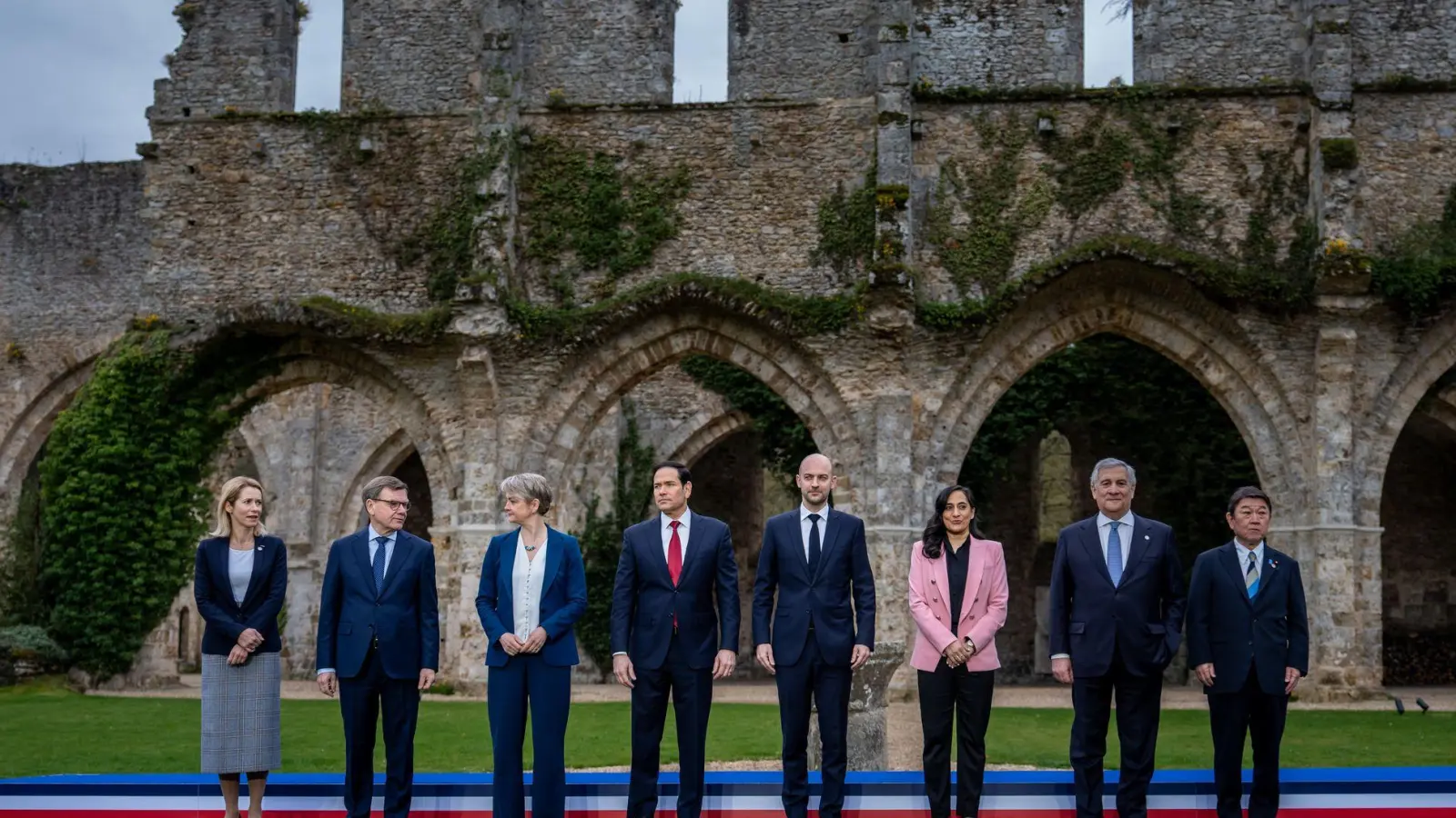Überraschend einigten sich die G7-Außenminister auf eine gemeinsame Erklärung zum Iran. (Foto: Michael Kappeler/dpa)