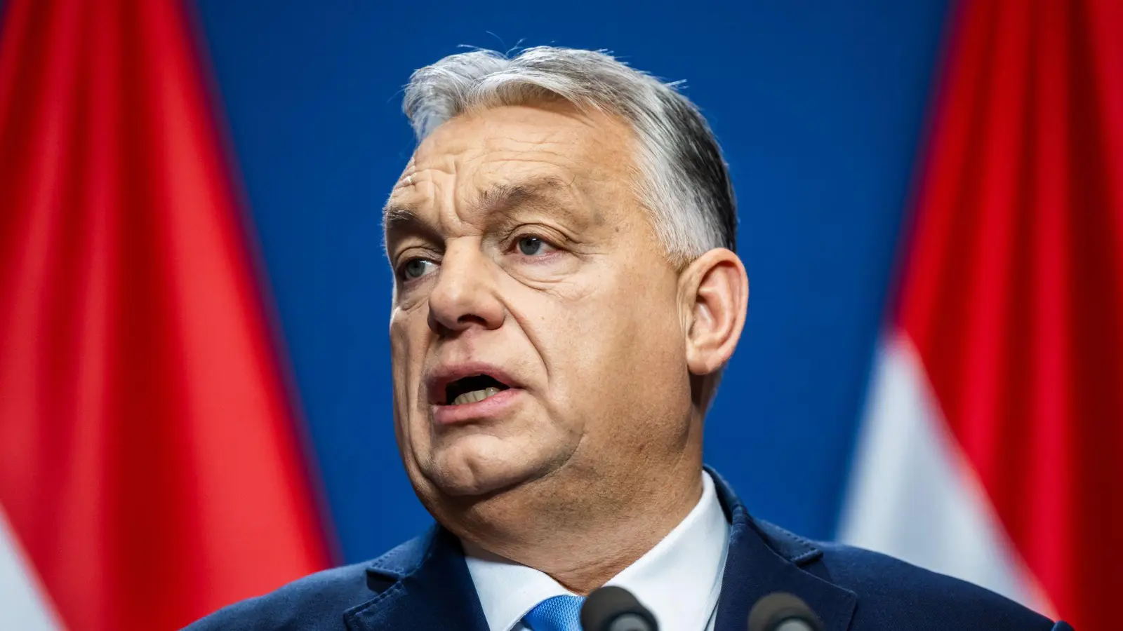 Ungarns Ministerpräsident Viktor Orban blockierte wochenlang eine EU-Entscheidung zur Verlängerung von Russland-Sanktionen. (Archivbild) (Foto: Marton Monus/dpa)