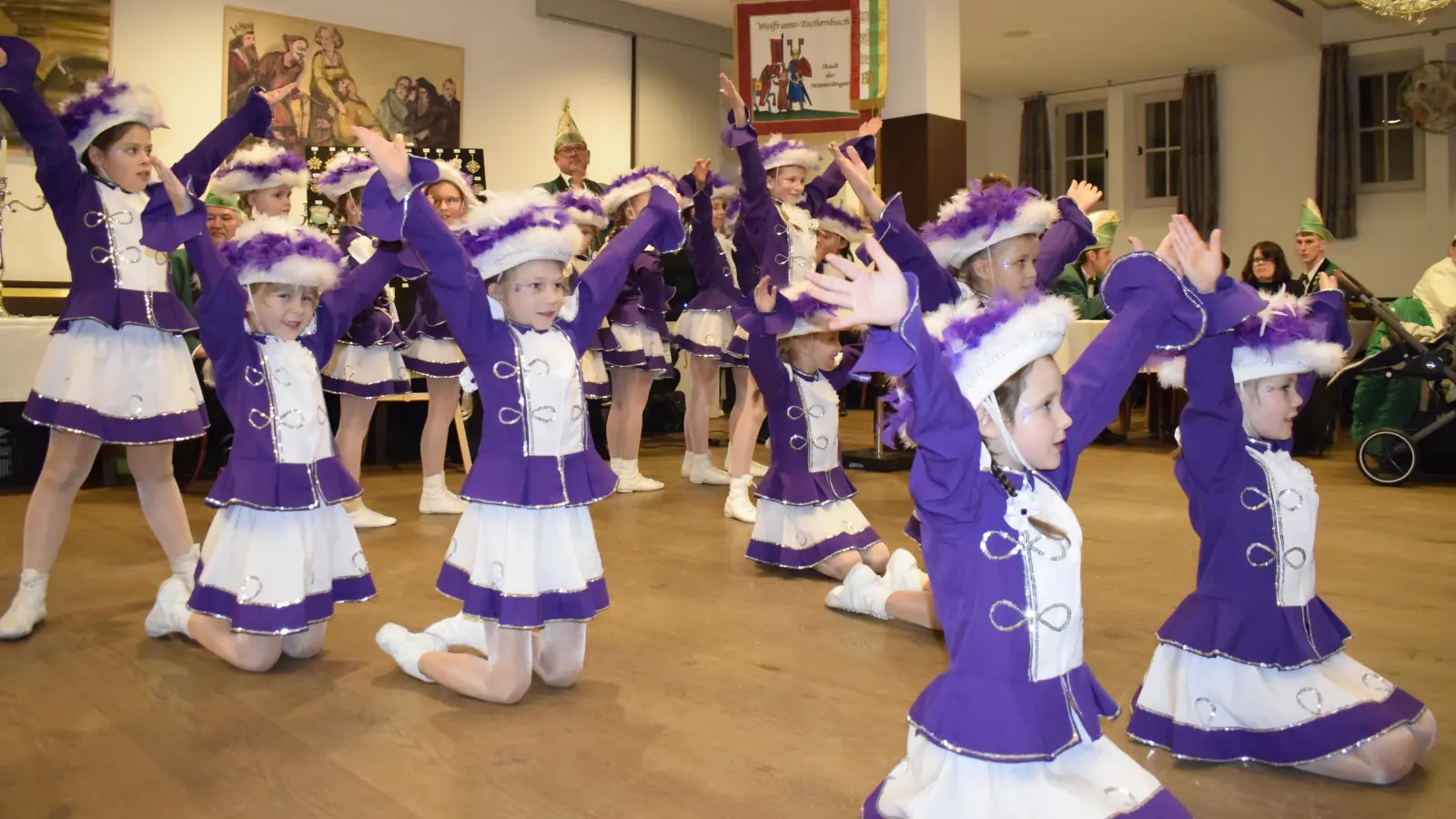 Die Kindergarde der KG Minnesänger legte einen tollen Auftritt hin.  (Foto: Christina Özbek)