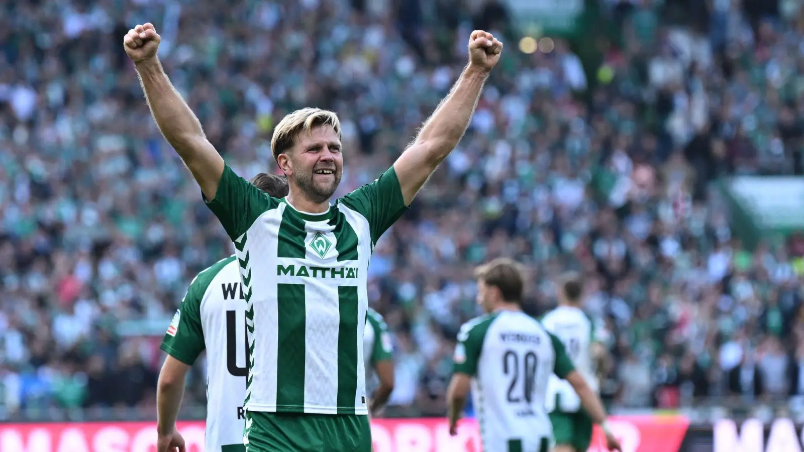Bremens Niclas Füllkrug sorgte gegen Leipzig per Kopf für das 2:0 (Foto: Carmen Jaspersen/dpa)