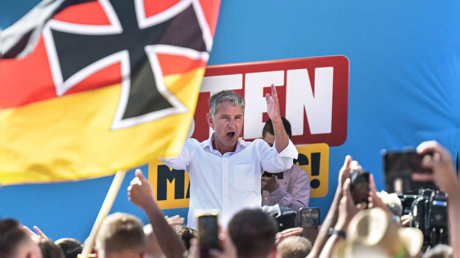 Thüringens AfD-Chef Höcke ernet Kritik aus der Wirtschaft. (Foto: Hannes P. Albert/dpa)