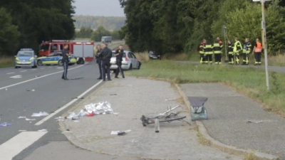 Bei Roßtal im Landkreis Fürth kam es zu der tragischen Kollision. (Foto: NEWS5 / Schreiber)