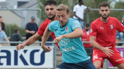 Dominik Stolz (vorne) ist mal wieder bester Torschütze von Swift Hesperingen, hat die Nase aber voll und verlässt den Verein. (Foto: Albert Krier)