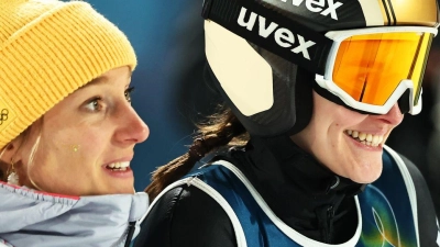 Katharian Schmid und Selina Freitag verpassten die Medaillenplätze. (Foto: Daniel Karmann/dpa)