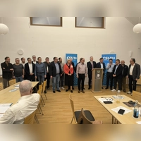 CSU-Mitglieder mit wichtigen kommunalpolitischen Funktionen stellten sich bei der Delegiertenversammlung der Partei in Erzberg vor.  (Foto: Thomas Schaller)