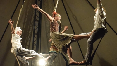 Hoch droben unter der Zirkuskuppel beim Zansiba. (Foto: Christina Özbek)