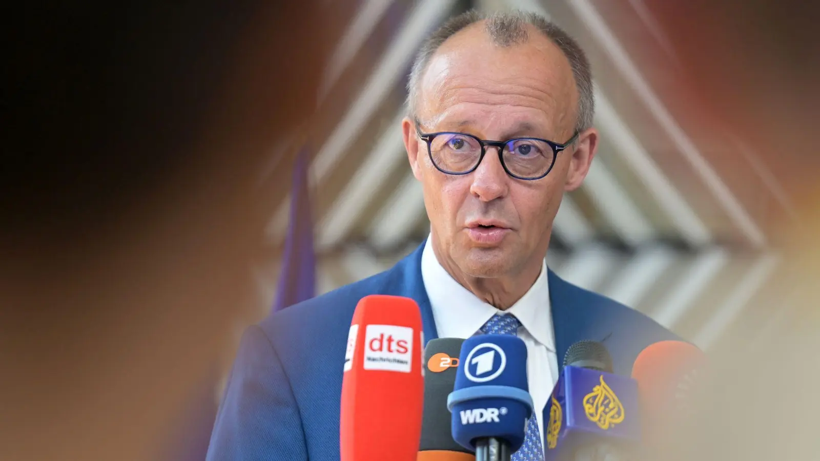 Merz fordert eine schnelle Entscheidung.  (Foto: Malin Wunderlich/dpa)