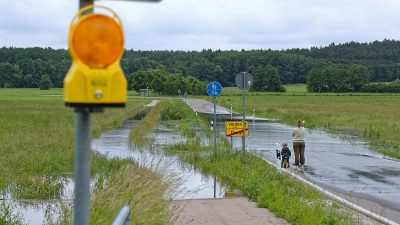 Ab der Meldestufe 2 an der Altmühl droht eine Straßensperrung zwischen den Ortschaften Thann und Velden sowie Mörlach und Haag. (Archivbild: Tizian Gerbing)