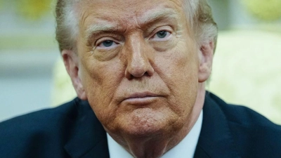 US-Präsident Donald Trump äußert sich zu einem möglichen WM-Start der iranischen Fußball-Nationalmannschaft.  (Foto: Kay Nietfeld/dpa)