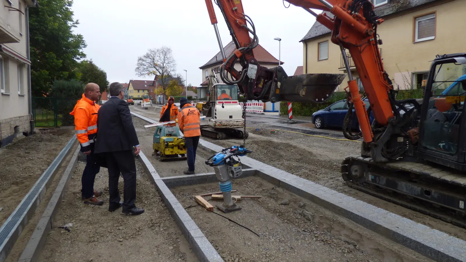 Auch die Anlieger der Uffenheimer Bahnhofstraße sind teilweise von der Strabs-Ungerechtigkeit betroffen. Dort wurde im Jahr 2018 ebenfalls fleißig gebaut. (Archivfoto: Sylvia Fehlinger)