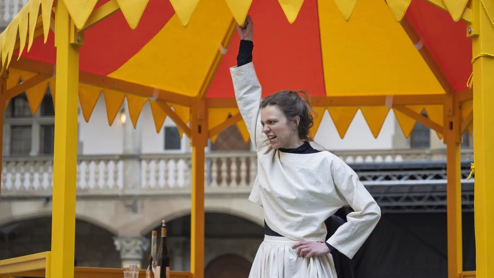 Auch ein Theaterstück wird Bestandteil von „UFFRUR! ... on the road“ sein. Das Publikum soll aber nicht nur zuschauen, sondern auch selbst aktiv werden. (Foto: Landesmuseum Württemberg)
