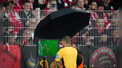 Nahm gleich zwei Treffer nach Video-Einsatz zurück: Schiedsrichter Sören Storks (Foto: Soeren Stache/dpa)