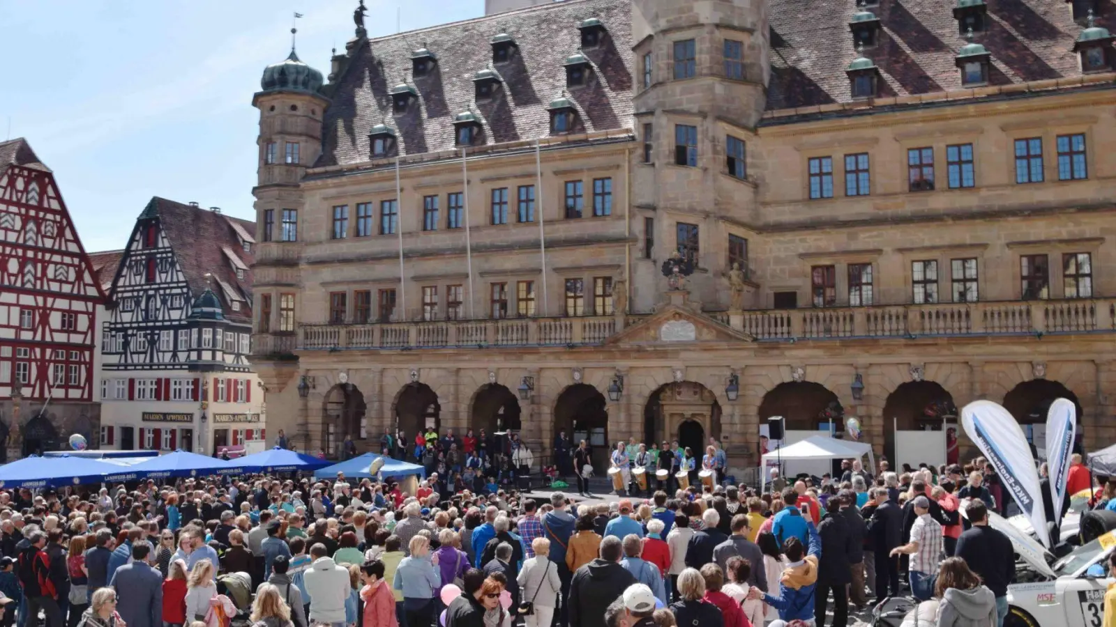 Die Stadtmosphäre in Rothenburg steht in diesem Jahr unter dem Motto „Rothenburg vereint!”. (Foto: Stadt Rothenburg)