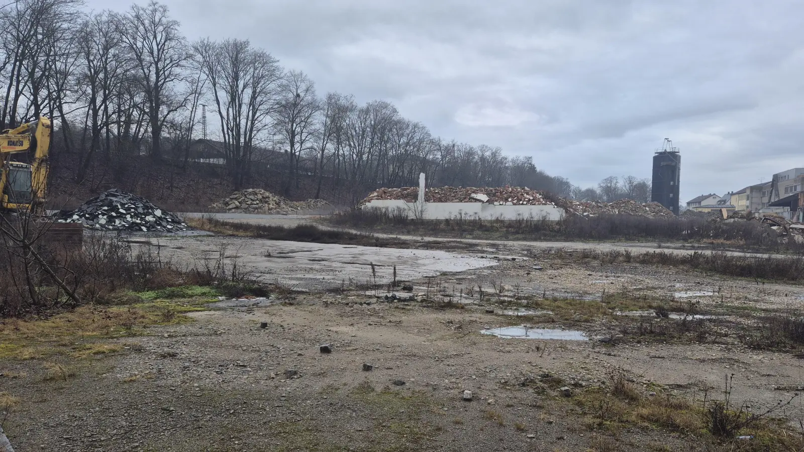 Einen höchst unschönen Anblick bietet das ehemalige Areal des Besamungsvereins (BVN) an der Neustädter Karl-Eibl-Straße nun schon seit rund zwei Jahren. Nun jedoch scheint der Abtransport des Bauschutts bevorzustehen.  (Foto: Patrick Lauer)