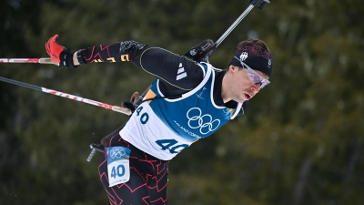 Philipp Nawrath überzeugte im ersten Einzelrennen. (Foto: Hendrik Schmidt/dpa)