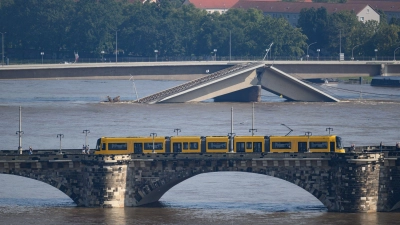 Elbe-Hochwasser in Dresden (Foto: Robert Michael/dpa)