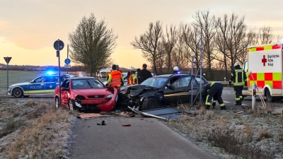 Am frühen Dienstag kam es zwischen Aurach und Neuenstetten an der Kreuzung Eyerlohe in Richtung Hilsbach zu einem Unfall. (Foto: Tizian Gerbing)