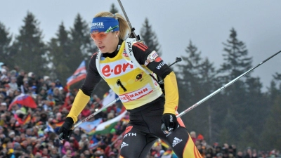 Für Magdalena Neuner war Ruhpolding 2012 ihre letzte WM. (Archivbild) (Foto: picture alliance / dpa)
