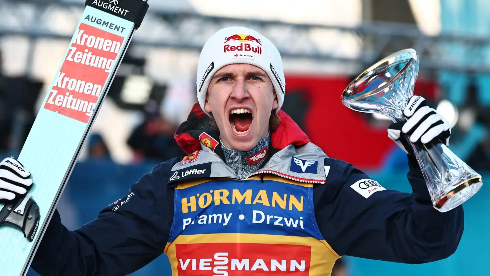 Tournee-Triumphator: Daniel Tschofenig. (Foto: Daniel Karmann/dpa)