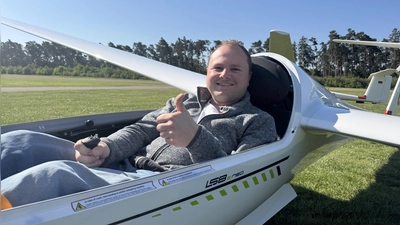 Max Gößwein flog für den Aero-Club Ansbach erstmals in die Punkteränge. (Foto: Thomas Schwanitz)