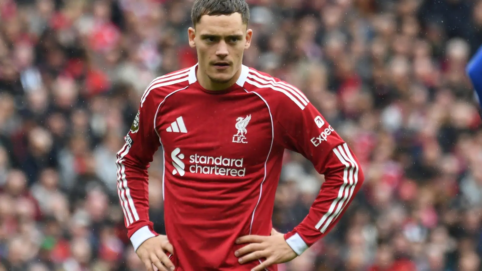 Trotz seiner bisher durchwachsenen Bilanz in England will Florian Wirtz „cool bleiben“. (Foto: Rui Vieira/AP/dpa)