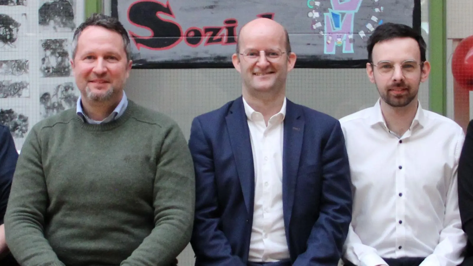 Die drei OB-Kandidaten der Stadt Rothenburg (von links): Florian Vogel (CSU), Oberbürgermeister Dr. Markus Naser (FRV) und Christoph Rösch von der SPD. (Foto: Clarissa Kleinschrot)