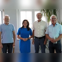 Sie haben „viel bewegt” und wurden jetzt verabschiedet (von links): Johannes Schneider, Margarita Kerschbaum, Dieter Kölle und Richard Strauß. Entschuldigt waren Dr. Markus Naser und Kurt Förster. (Foto: Simone Hedler)