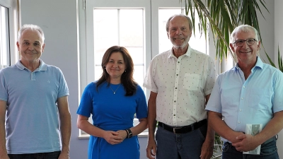 Sie haben „viel bewegt” und wurden jetzt verabschiedet (von links): Johannes Schneider, Margarita Kerschbaum, Dieter Kölle und Richard Strauß. Entschuldigt waren Dr. Markus Naser und Kurt Förster. (Foto: Simone Hedler)