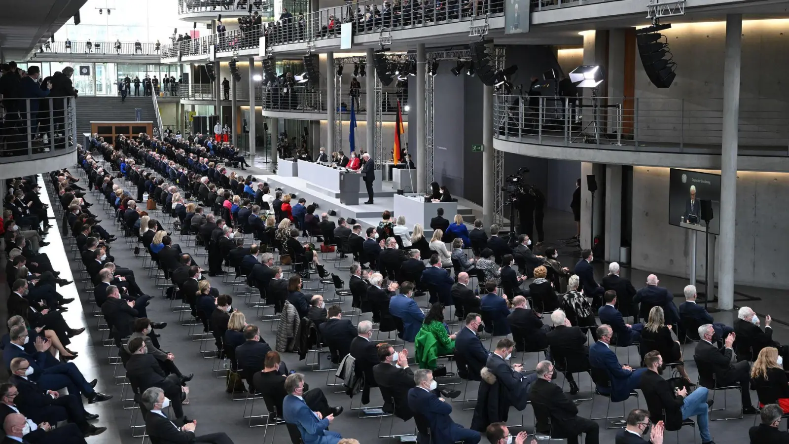 2022 tagte die Bundesversammlung unter Corona-Bedingungen. (Archivbild) (Foto: Bernd Von Jutrczenka/dpa)