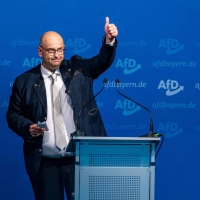 Stephan Protschka bleibt AfD-Landesvorsitzender. (Foto: Armin Weigel/dpa)