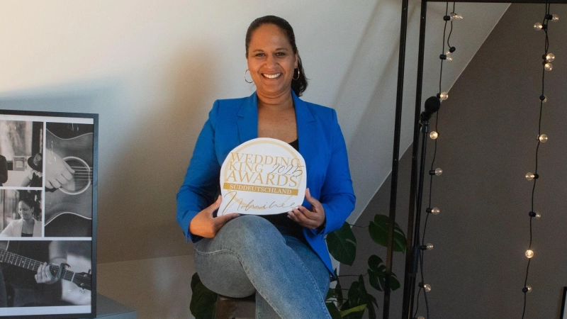 Doppelte Freude für Jennifer Tatum. Ende letzten Jahres wurde sie bereits beim „Wedding King Award” als „Beste Hochzeitsmusikerin Süd” ausgezeichnet. Nun war sie erneut erfolgreich. (Foto: Evi Lemberger)