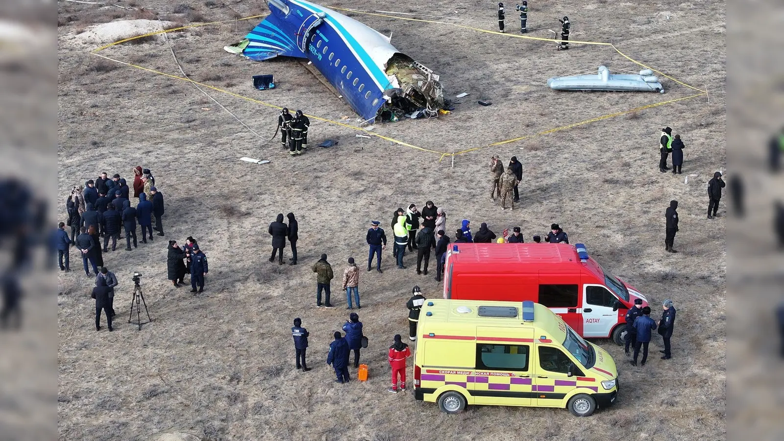 Die Ukraine sieht Russland in der Verantwortung für den Absturz der aserbaidschanischen Passagiermaschine. (Archivbild) (Foto: Azamat Sarsenbayev/AP/dpa)