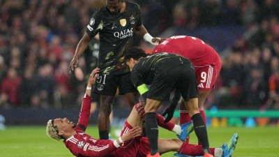 Hugo Ekitiké droht das WM-Aus. (Foto: Jon Super/AP/dpa)