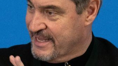 Söder hatte sich auf der Klausur für eine Fusion von Bundesländern ausgesprochen. (Foto: Pia Bayer/dpa)