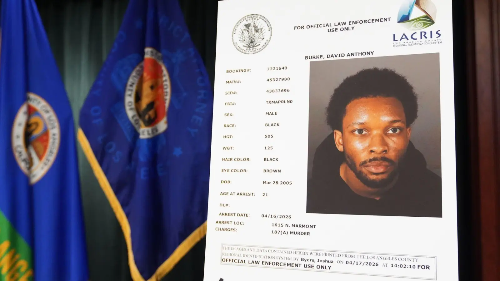 Gegen den US-Musiker David Burke alias D4vd wurde Mordanklage erhoben.  (Foto: Damian Dovarganes/AP/dpa)