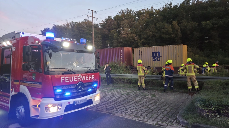 Einen Einsatz im Bahnhof von Neustadt/Aisch hatte die Feuerwehr am Mittwochabend.  (Foto: Kreisfeuerwehrverband/Rainer Weiskirchen)