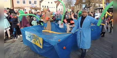 Die Aquathleten hatten in Herrieden 2025 eigens ihren Pool mitgebracht. (Foto: Peter Zumach)