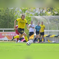 Meike Bohn (hier in einem Testspiel) traf auch im Pokal für den SV Weinberg ins Tor. (Foto: Martin Rügner)